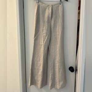 DISSH WILLOW NATURAL LINEN FLARE PANT